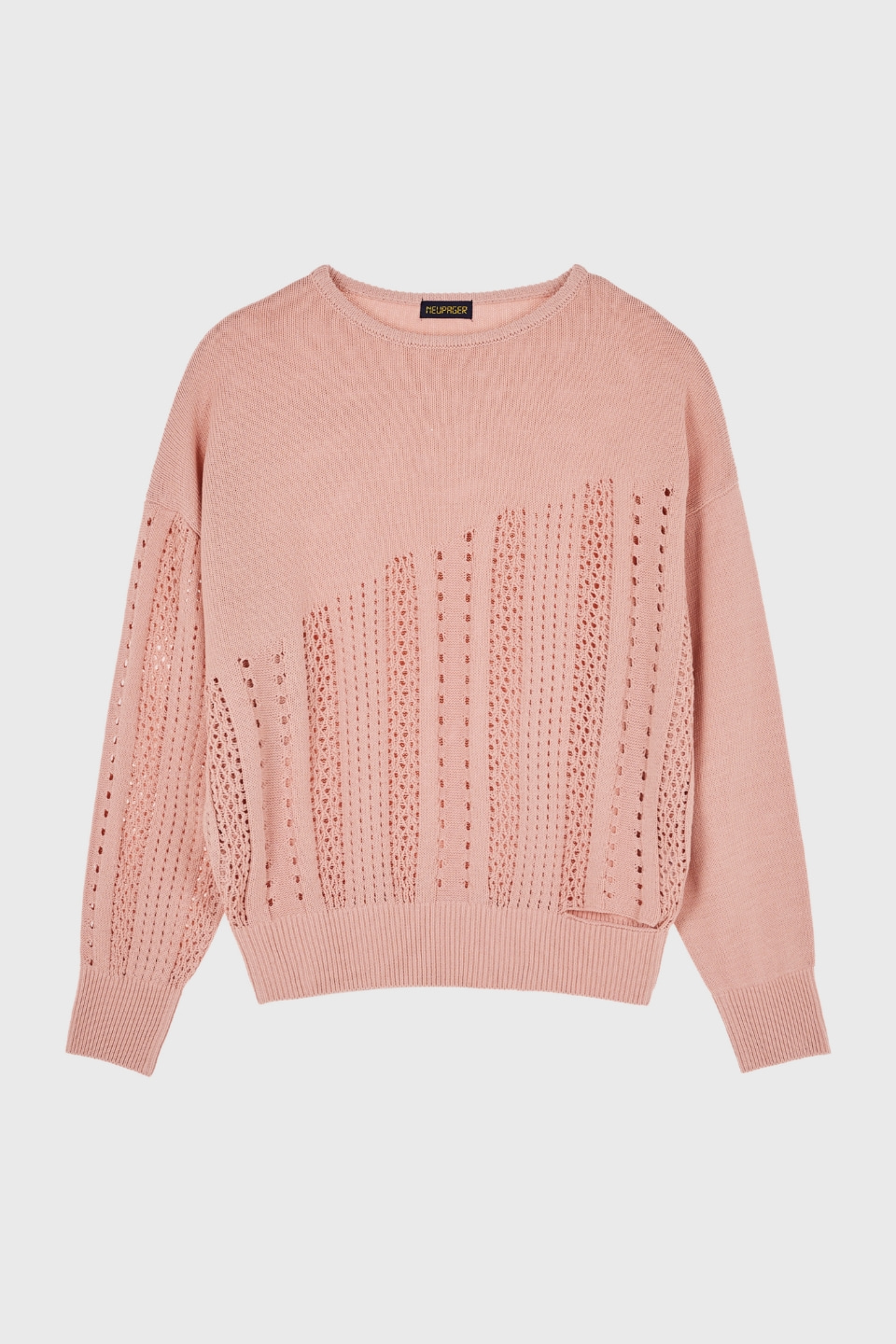 relaxed fit sweater - d/pink
